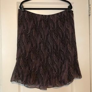 Plus Size 18W paisley flowing skirt
